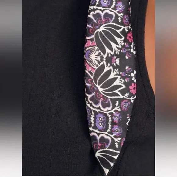 Free People Caroline Black Mock Neck One-Shoulder Top - Picture 6 of 12